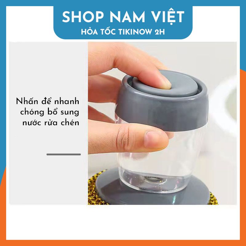 Bùi Nhùi Chà Nồi, Dụng Cụ Cọ Rửa Có Hộp Chứa Nước