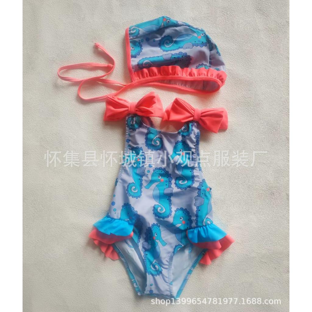 Bikini Liền Thân Bé Gái Kèm Mũ