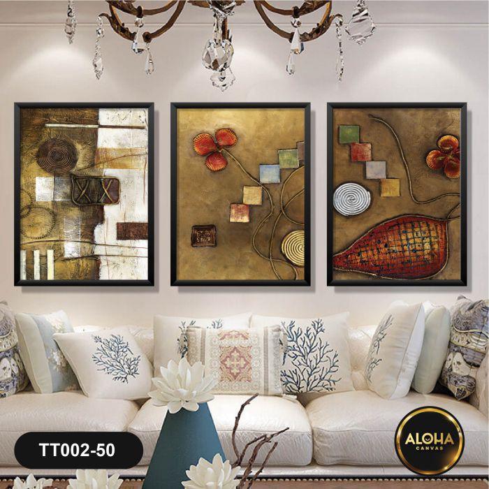 Bộ 3 Tranh Canvas Treo Tường Hiện Đại Cầu Thang Phòng Khách Phòng Ngủ Phòng Bếp Giá Rẻ