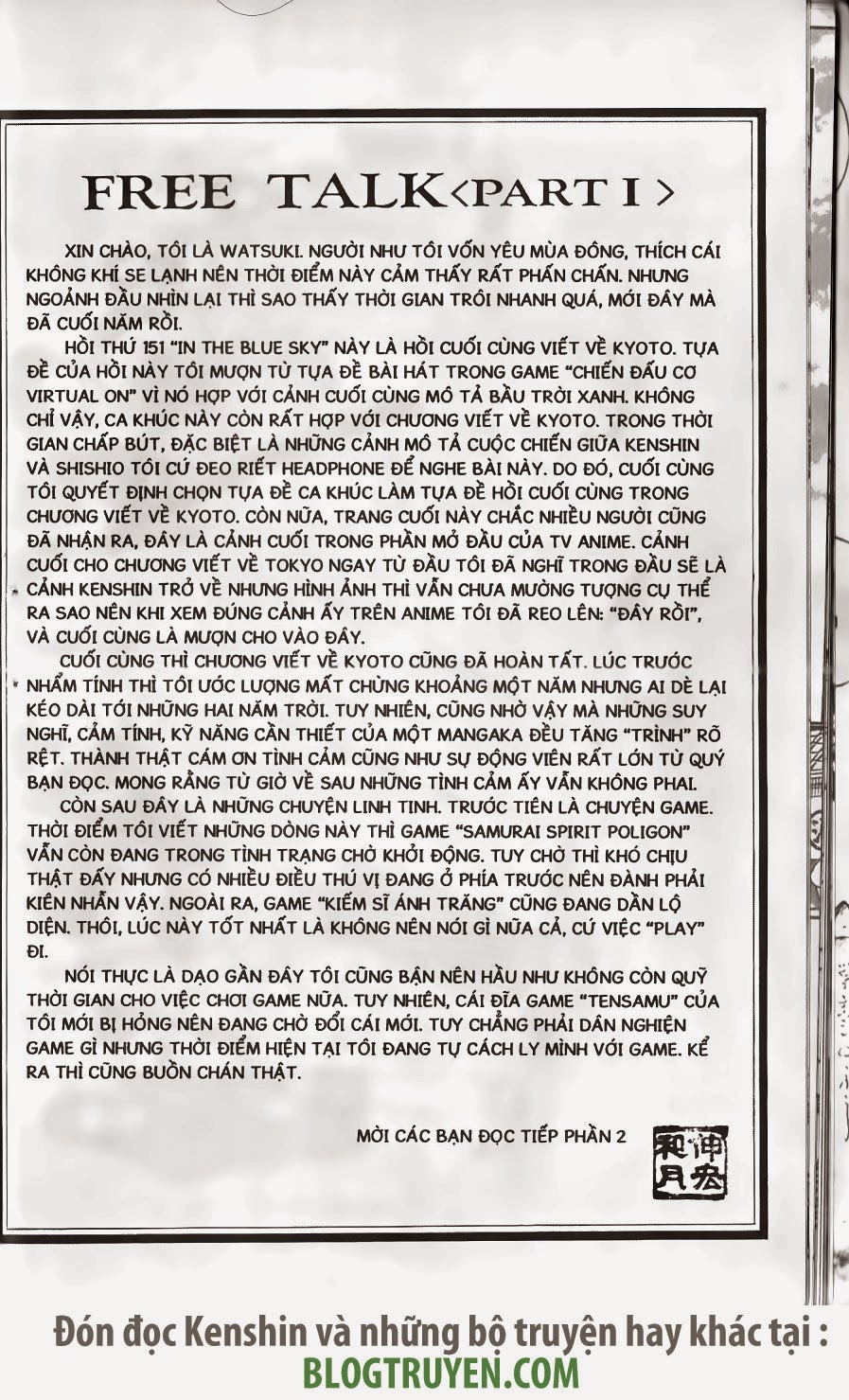 lãng khách kenshin bản nét (2019) chapter 151 17