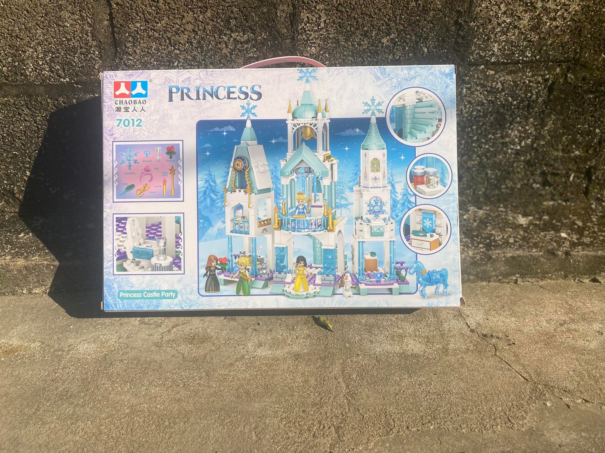 Bộ Đồ Chơi Lego con gái đồ chơi xếp hình 568 chi tiết lắp ghép lâu đài công chúa băng giá 3D