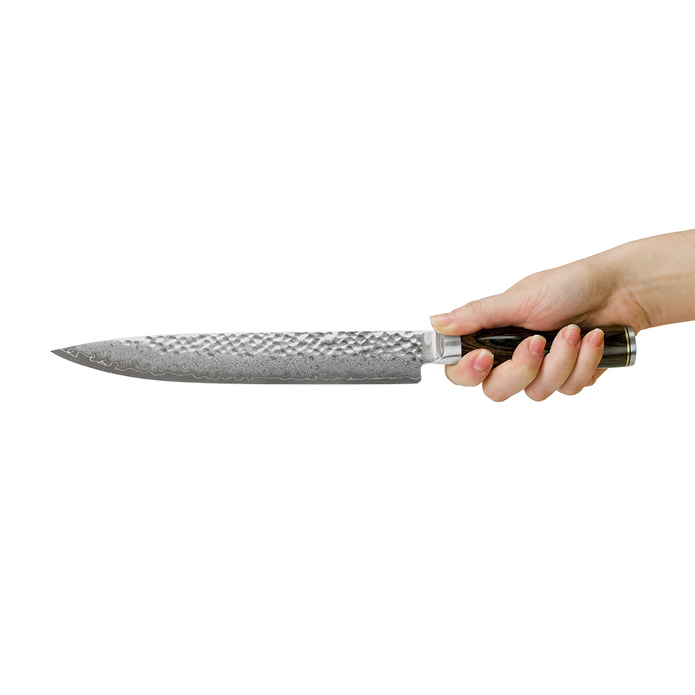 Dao bếp Nhật cao cấp Shun Premier Slicing - Dao thái lát thép Damascuss 69 lớp TDM0704 (240mm) - Dao bếp Nhật chính hãng