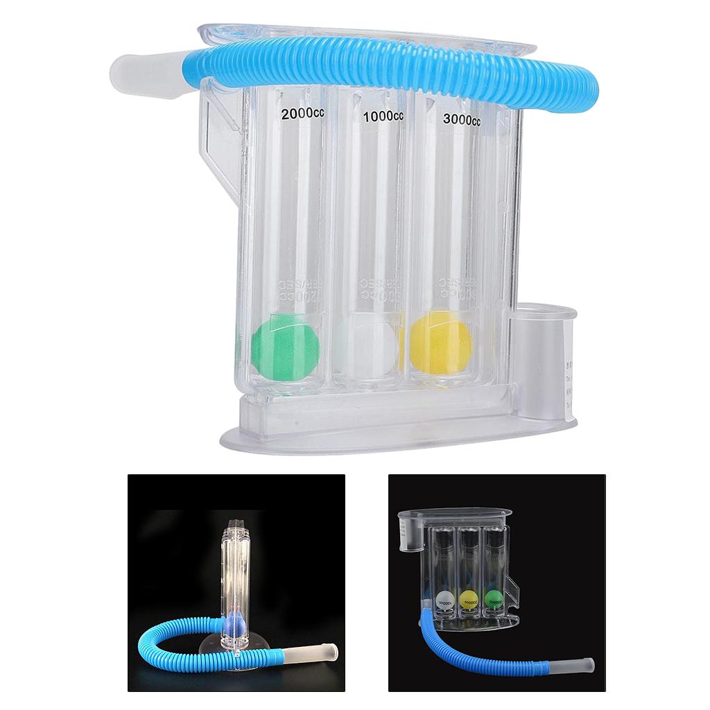 MagiDeal Lung Deep Breathing Trainer Exerciser Device Incentive Spirometer 3