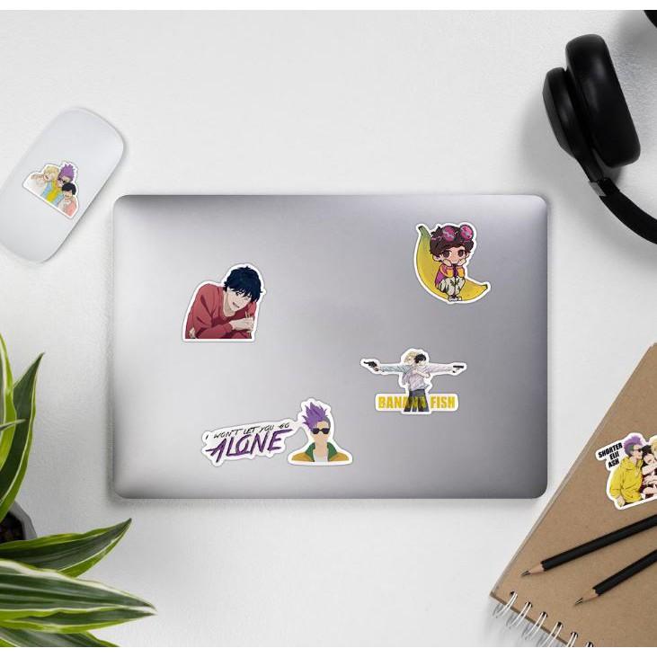 Sticker dán cao cấp Anime Nhật Bản BANANA FISH Cực COOL ms#152