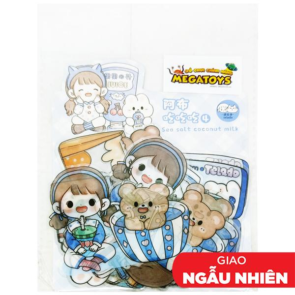 Bộ 40 Sticker Cô Gái Abu Chi Chi Và Đồ Uống - Telado MSTZ-22/4-7