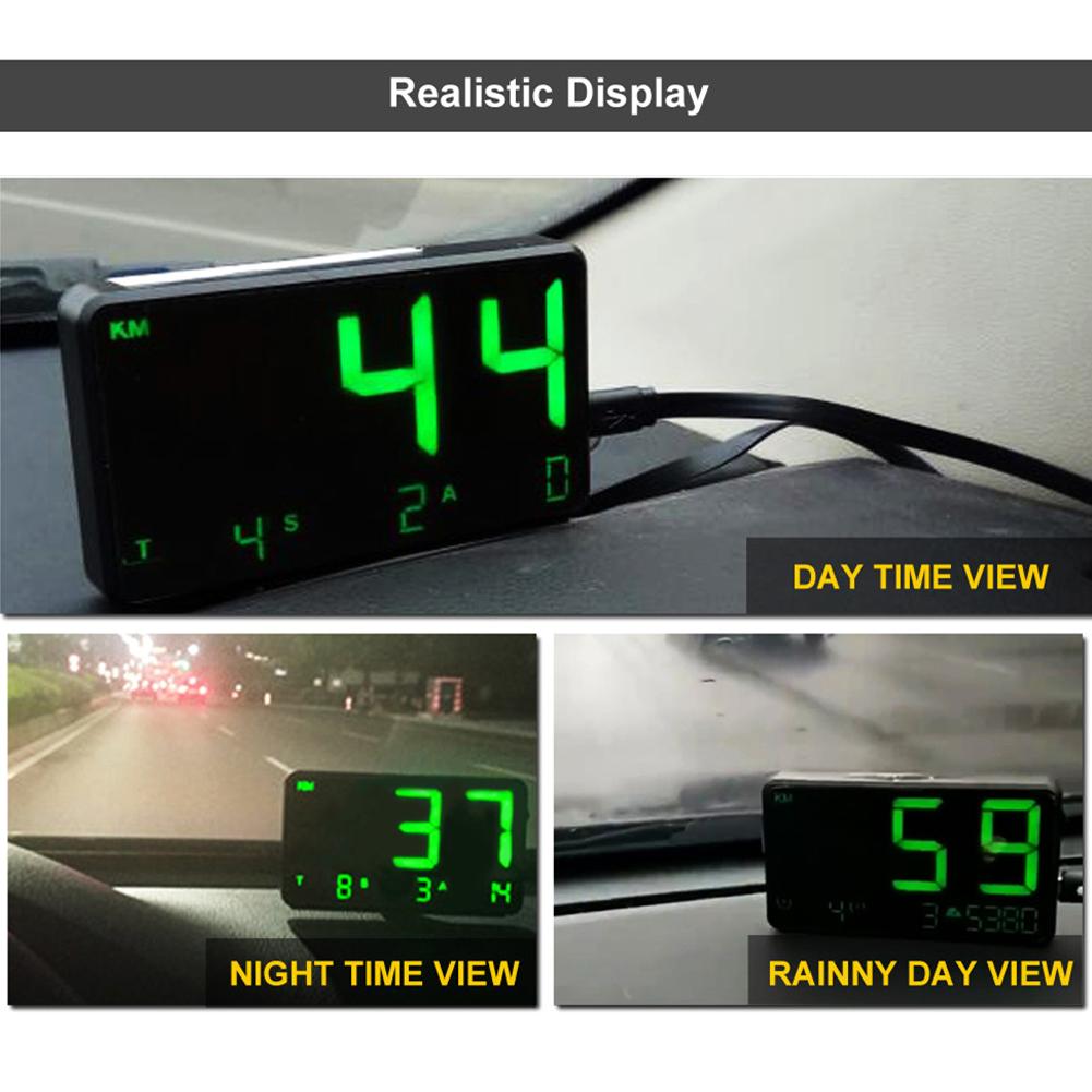 Car Global Position System Speedometer C80 Digital Display Speed Altitude Meter Motorcycle Head-Up Display Car Hud