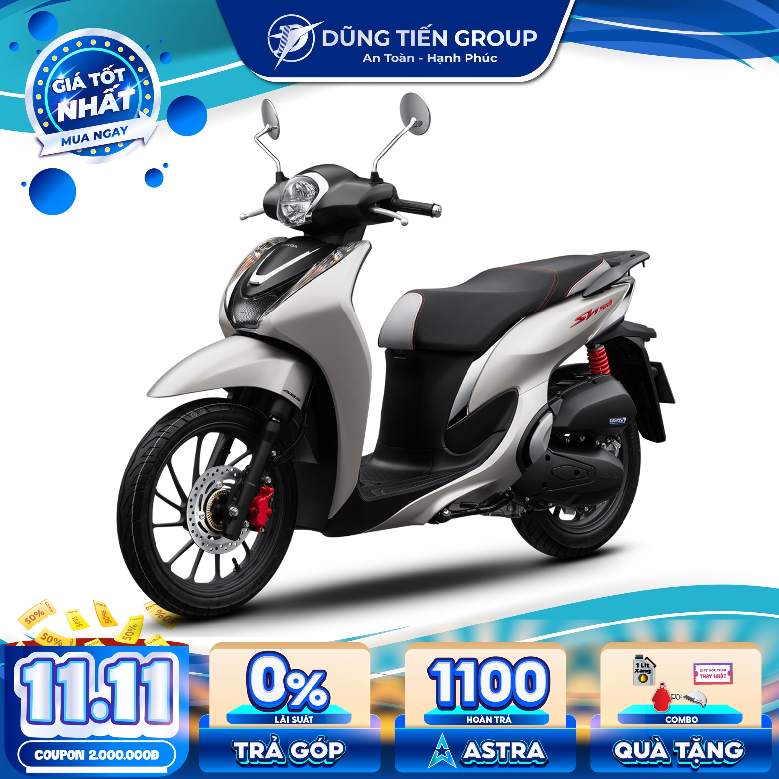 Xe Máy Honda SH Mode 125cc 2024 Phiên Bản Đặc Biệt - Phanh ABS