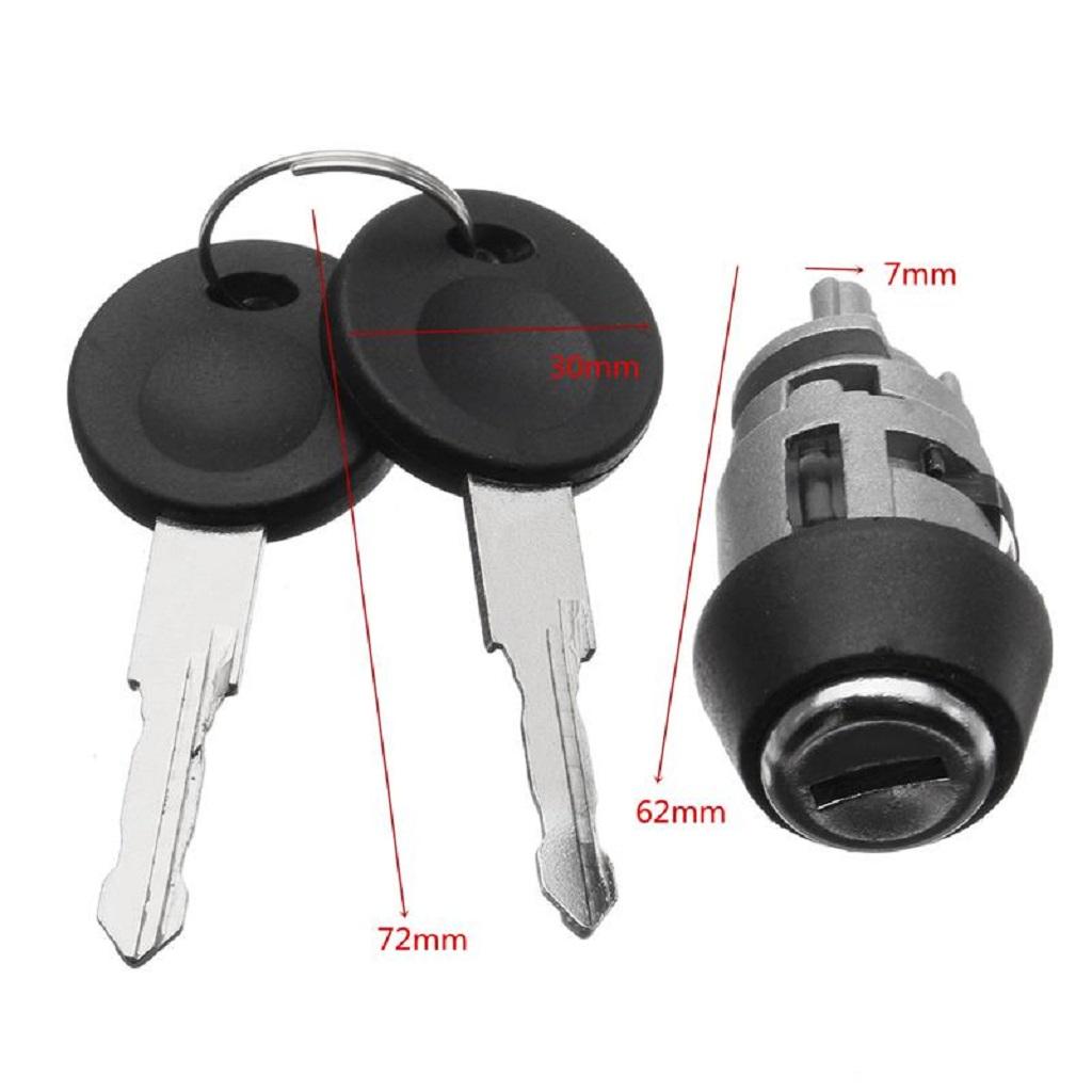 New Car Ignition Switch Lock Cylinder & 2pcs Key Kit for  Beetle