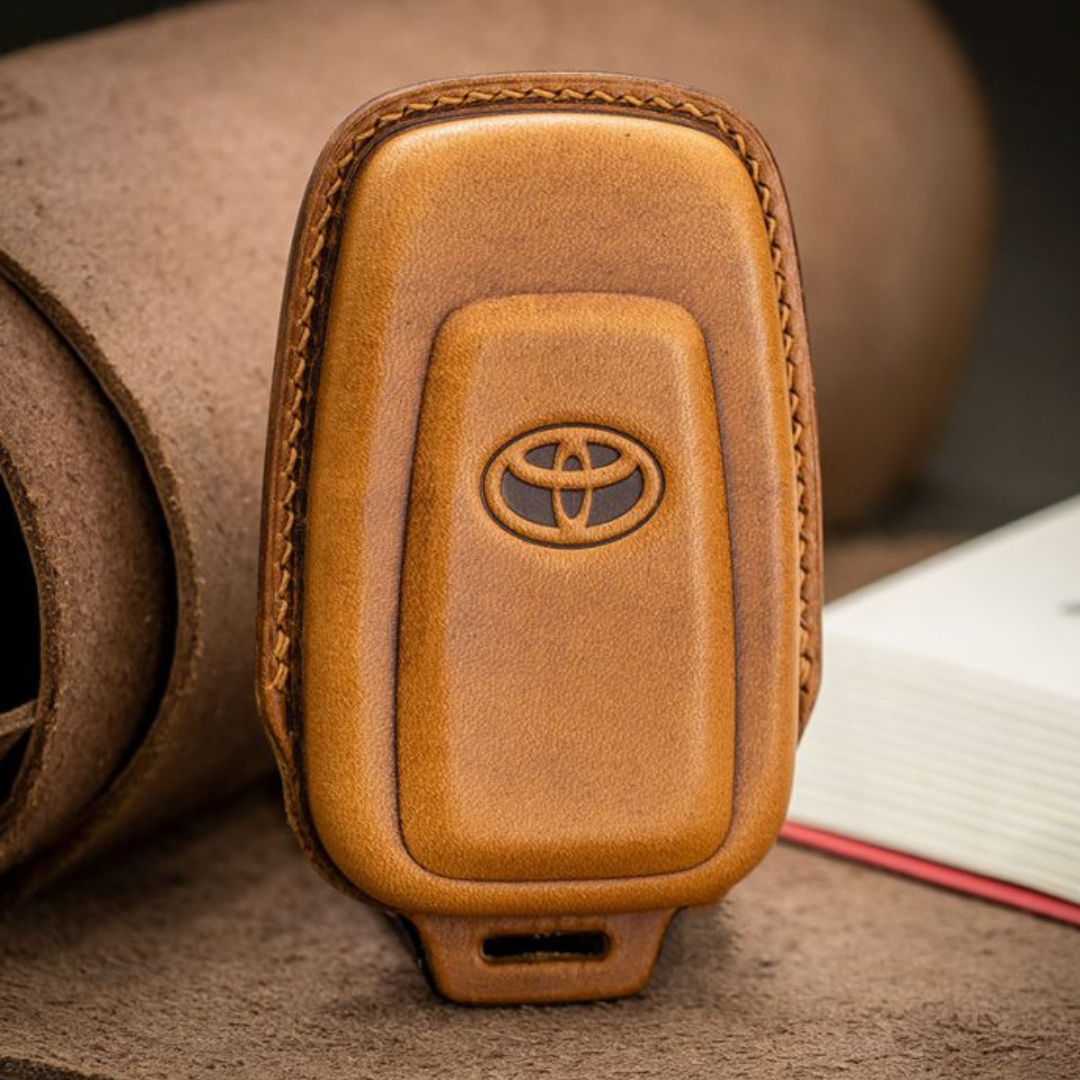 Bao Da Chìa Khóa ô tô TOYOTA COROLLA CROSS | Bọc chìa khóa ô tô da thật khâu tay