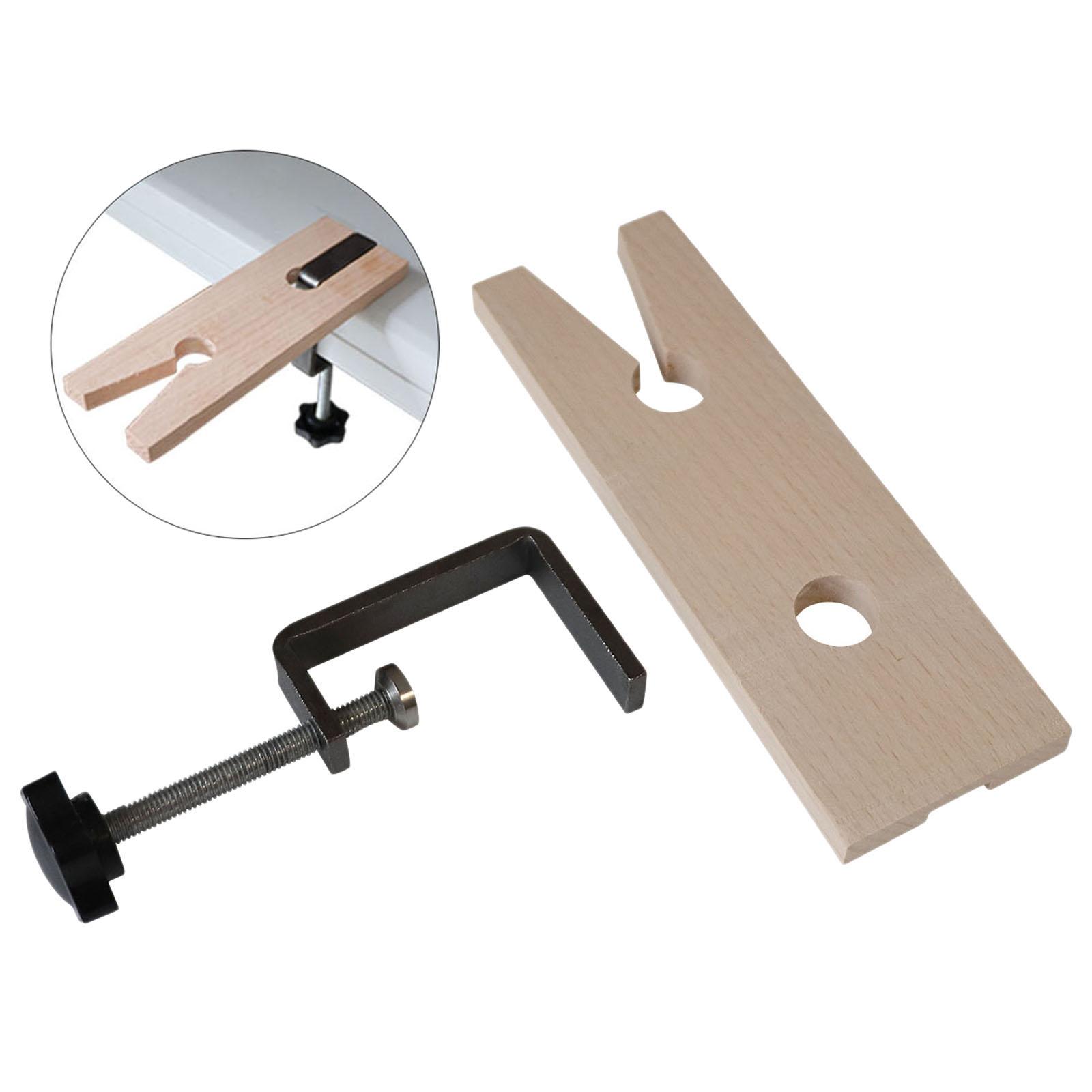 Hardwood Bench Pin Vice Clamp Jewellers Jewellery V Slot Watch Repair Tool