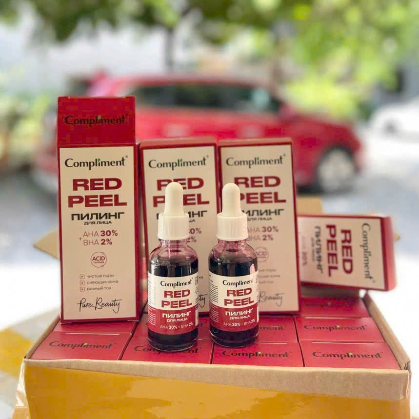 Serum Red Peel Compliment AHA 30% + BHA 2% cải thiện làn da, se khít chân lông 27ml