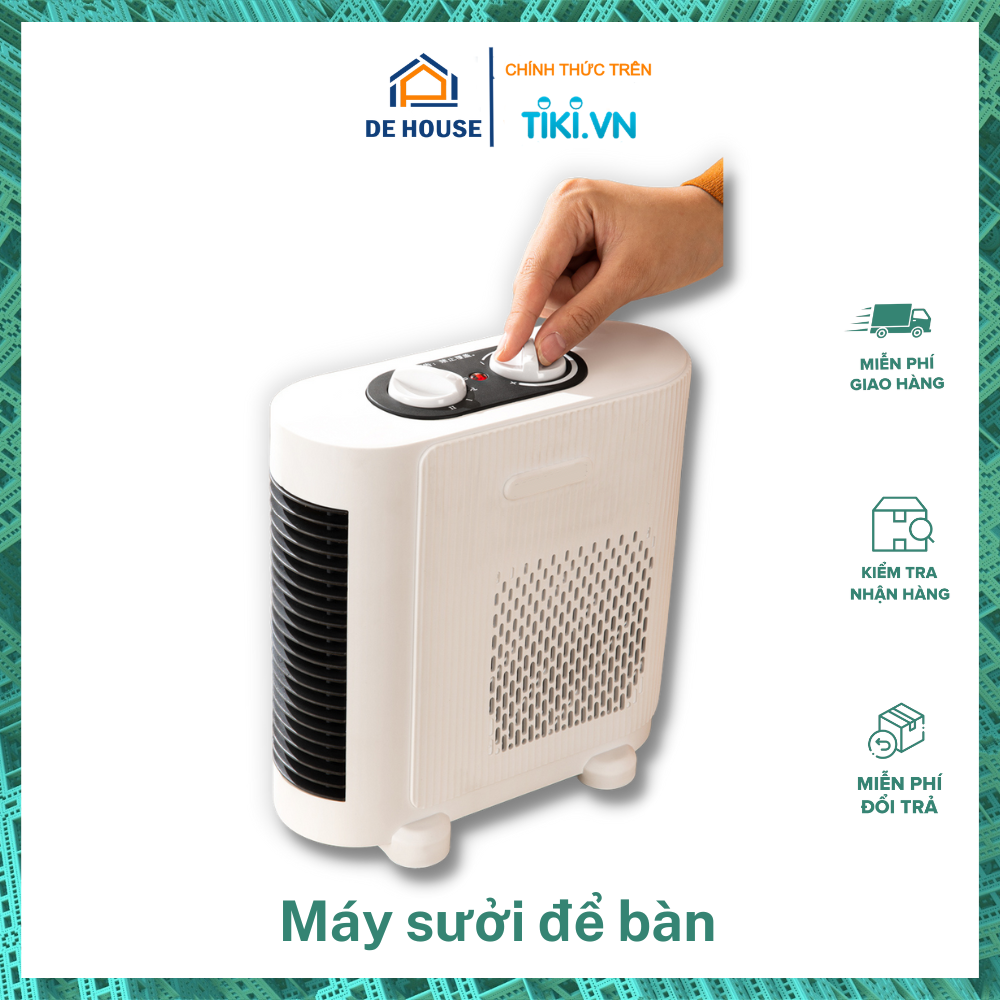 Máy Sưởi Điện Tự Kiểm Soát Nhiệt Độ Tiết Kiệm Điện - Máy Sưởi Mini Văn Phòng Làm Ấm Nhanh - Hàng Nhập Khẩu