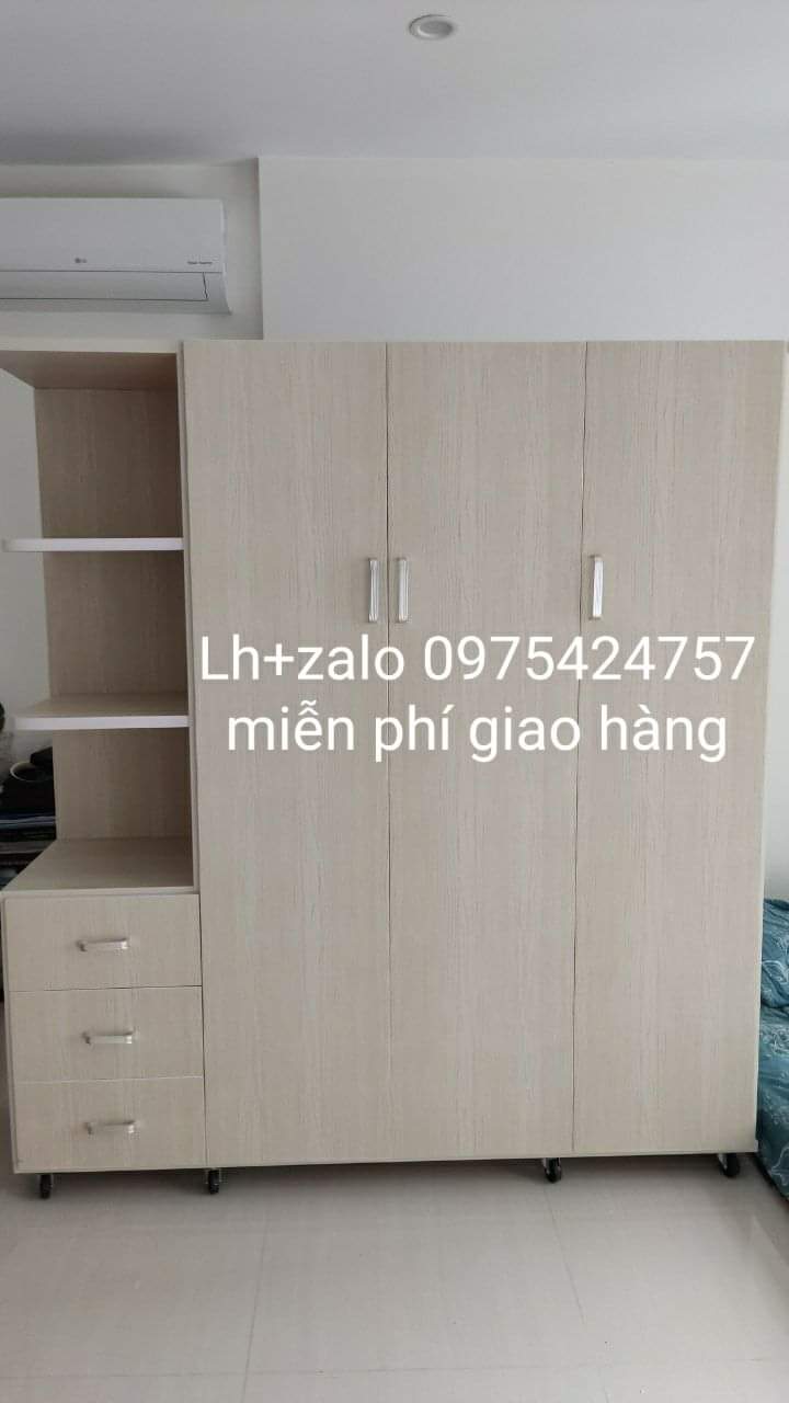 Tủ nhựa đài loan 3 cánh 1 kệ