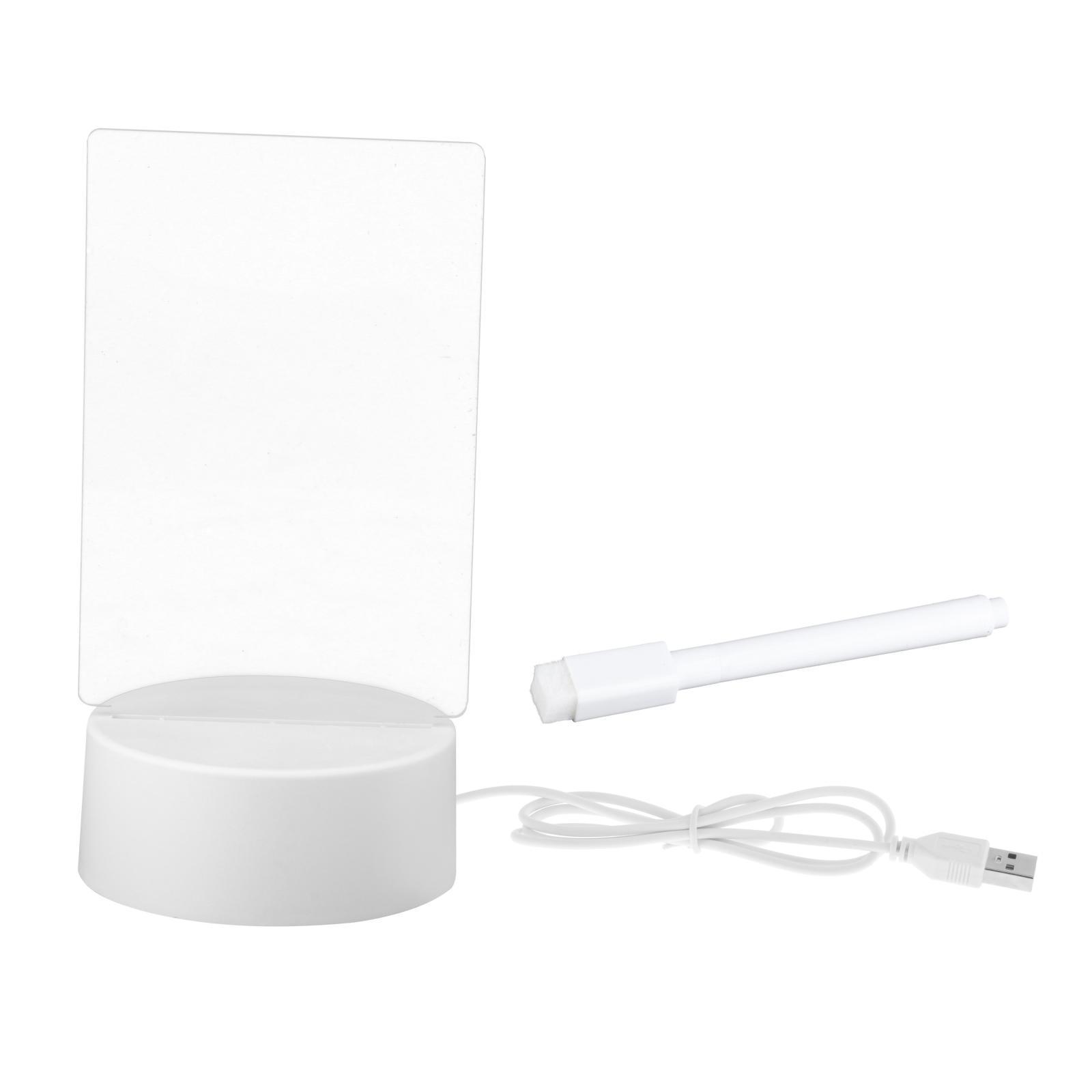 Led Night Light USB Message Board Note Board Rewritable with Pen Warm Soft Light USB Night Lamp Decoration
