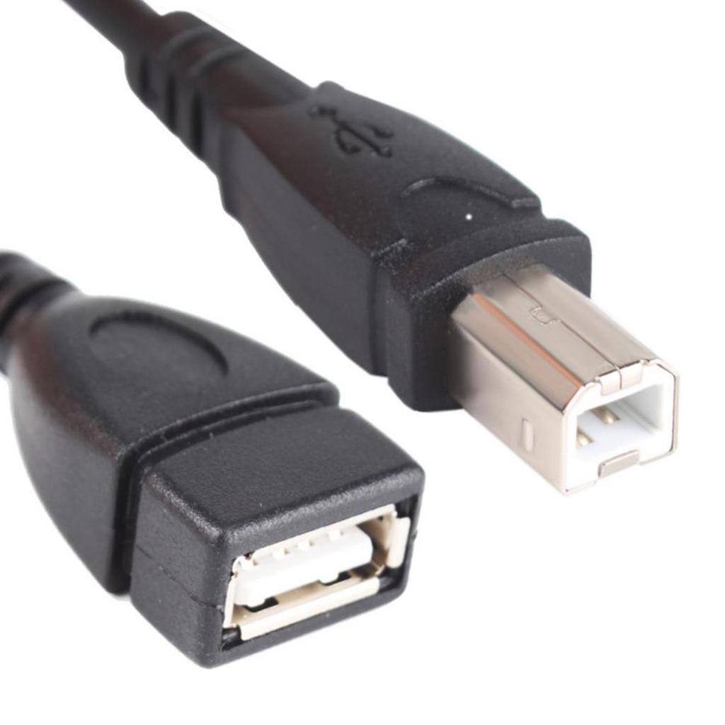 USB 2.0 Type A Female to USB B Male Scanner Printer Cable Cord