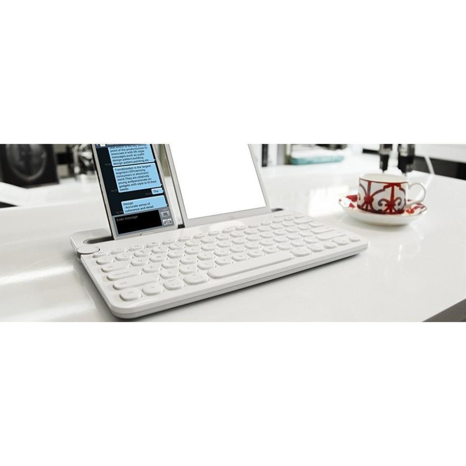 Bàn phím Logitech K480 Multi-Device Keyboard bluetooth Kết nối 3 thiết bị - Hàng chính hãng