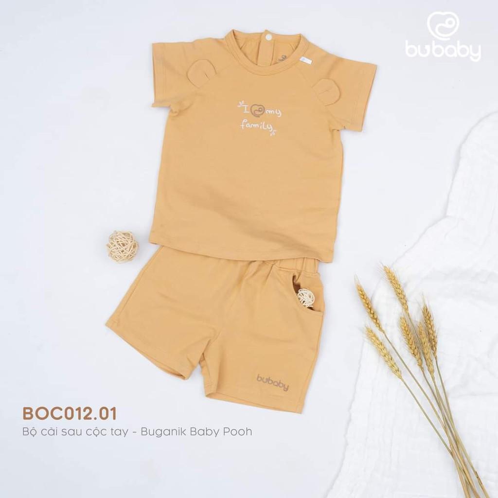 Bộ cộc tay Bu, Bubaby Buganik Baby Pooh 6m - 4Y - Cam