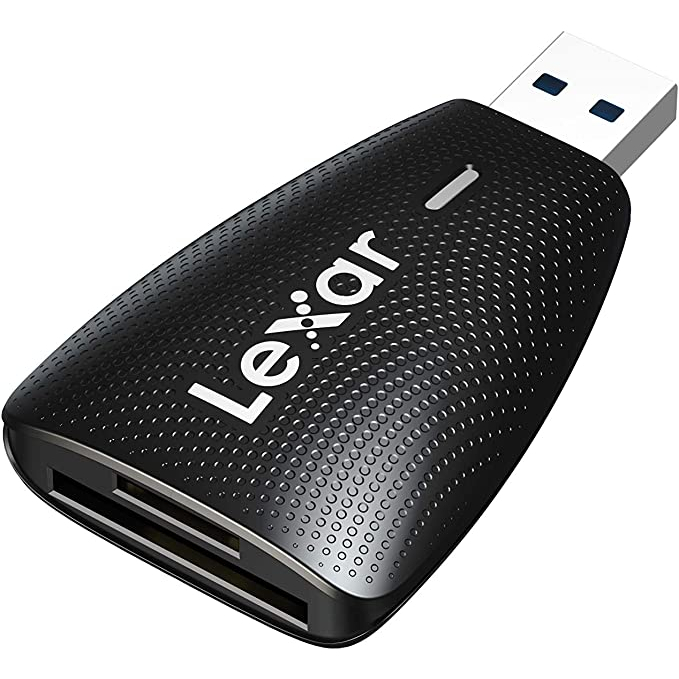 Đầu đọc thẻ 2 trong 1 USB 3.1 Lexar LRW450UB, tương thích thẻ SD/ microSD, tốc độ đọc lên đến 312Mb/s - Hàng chính hãng, Bảo hành 2 năm