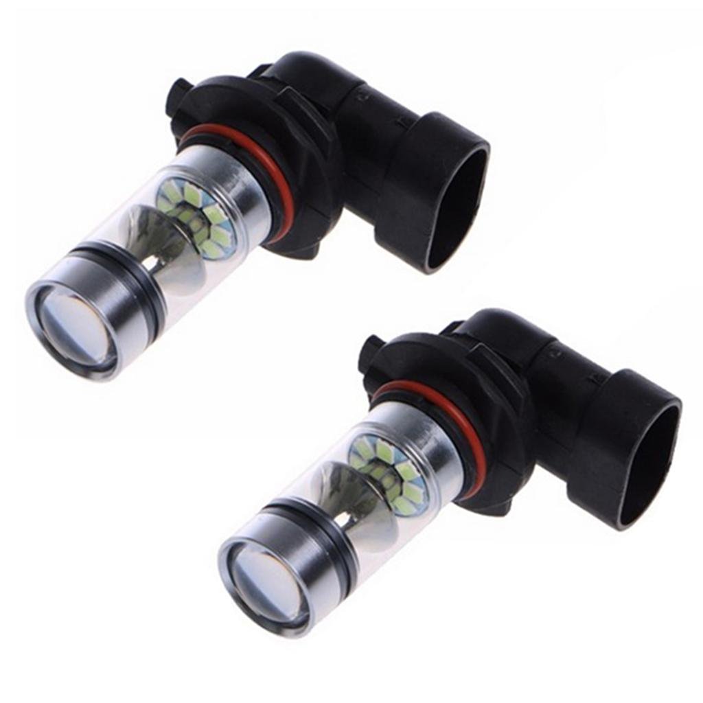 1 Pair H10 9145 100W Ice Blue 2323 20LED Daytime Running Fog Lights Bulbs
