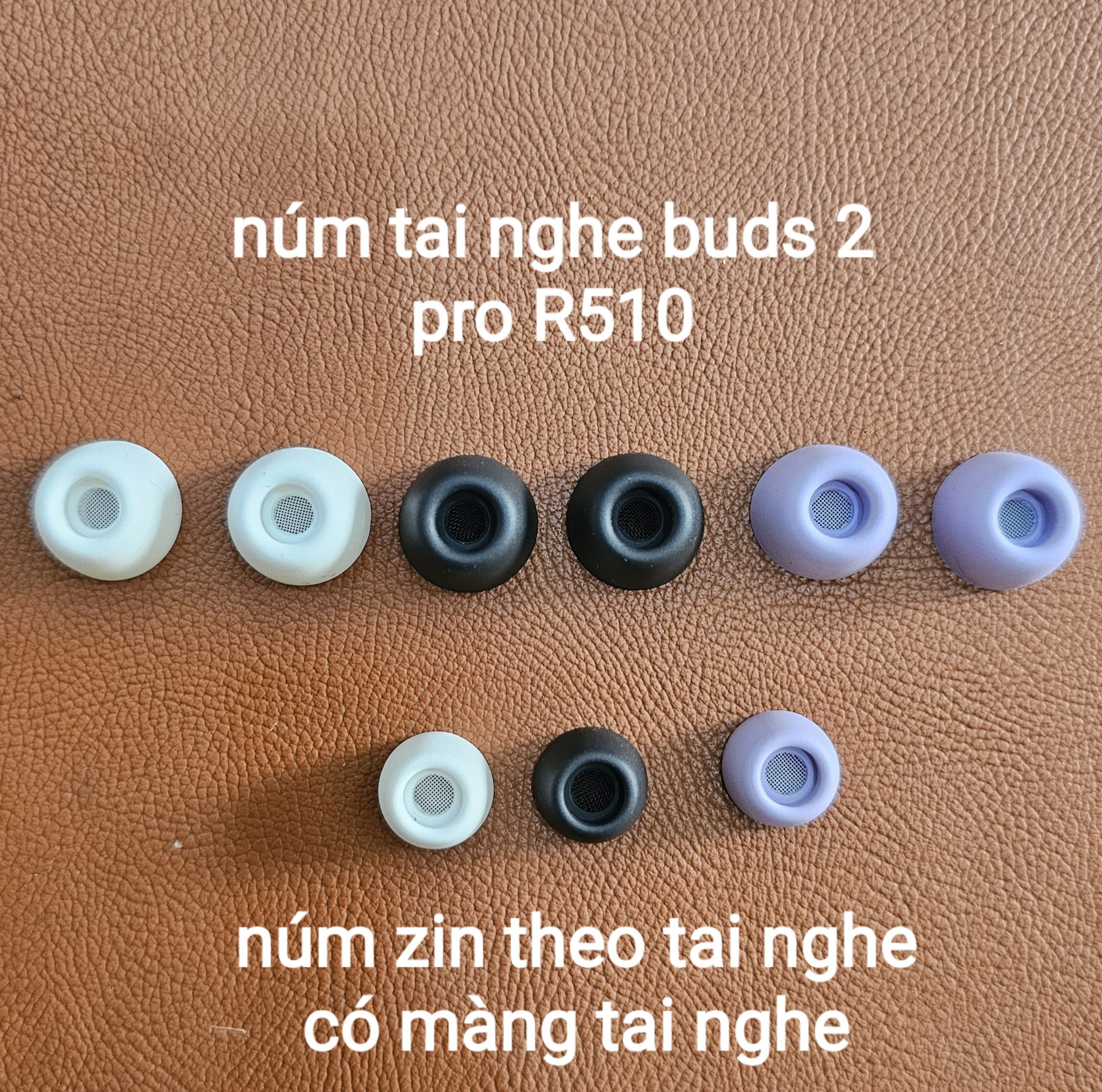 Núm Tai Nghe Samsung Buds2 Pro- R510. Hàng New - Hàng Chính Hãng Có Màng Lọc. Sẵn 2 Size.