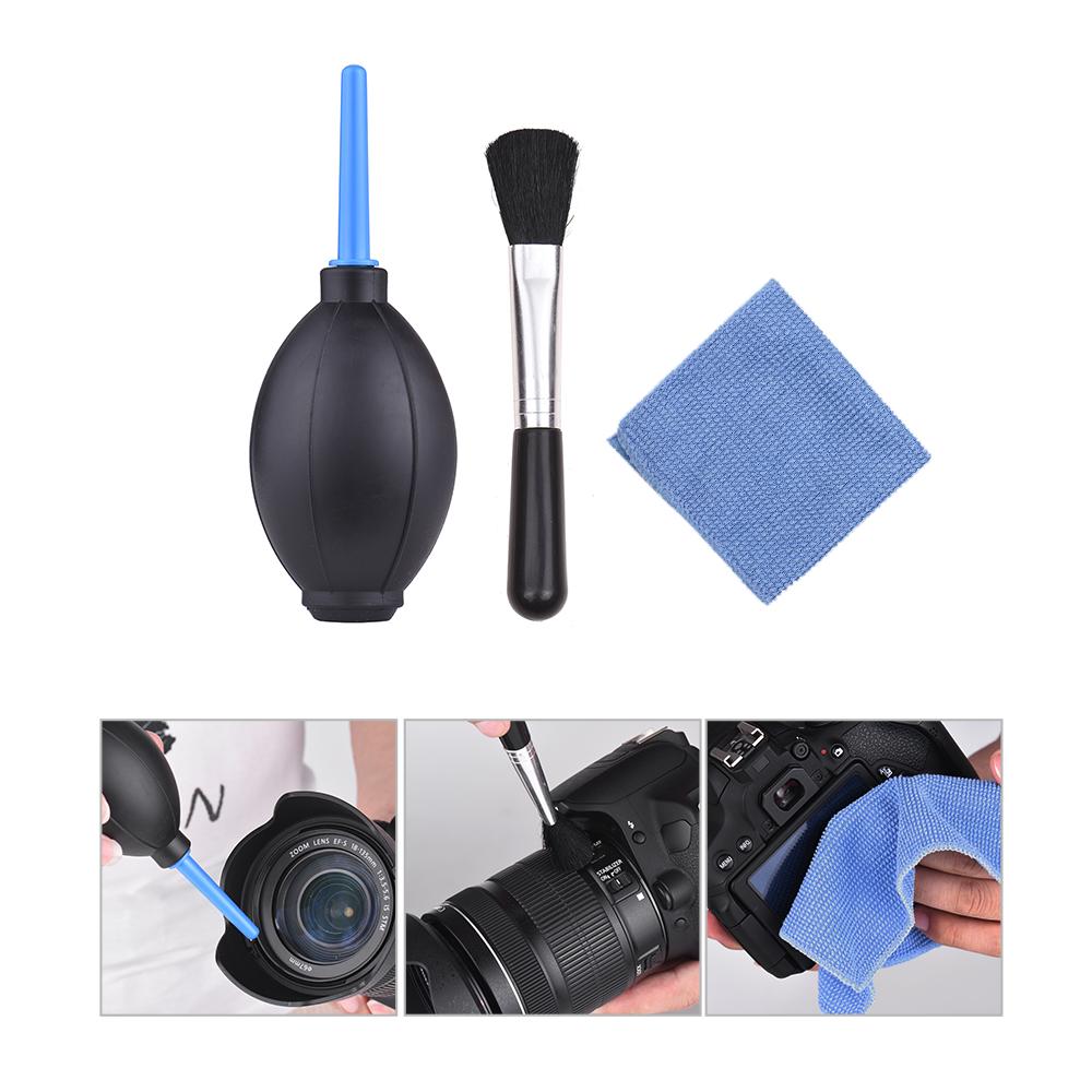 6 in 1 Dust Cleaner Camera Cleaning Kit Lens Brush+ 3pcs Cleaning Cloth+ Air Blower+ Optical Cleaning Tissue for Canon
