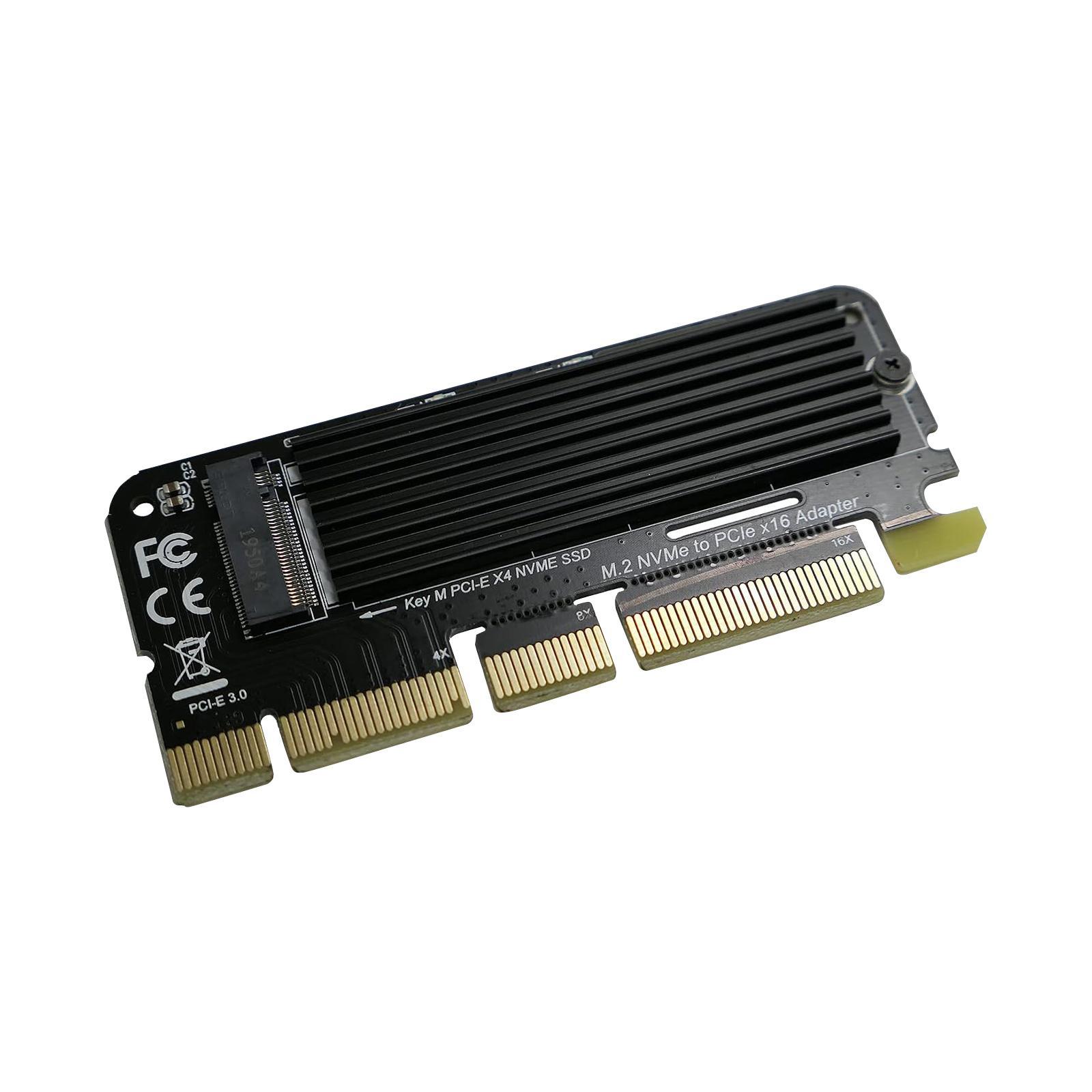 M.2 SSD M Key -e 3.0 x16 Expansion Card, Support 2280, 2260, 2242, 2230, Low Profile  M.2 SSD to PCIe x16/x8/x4 for SM951 PM961