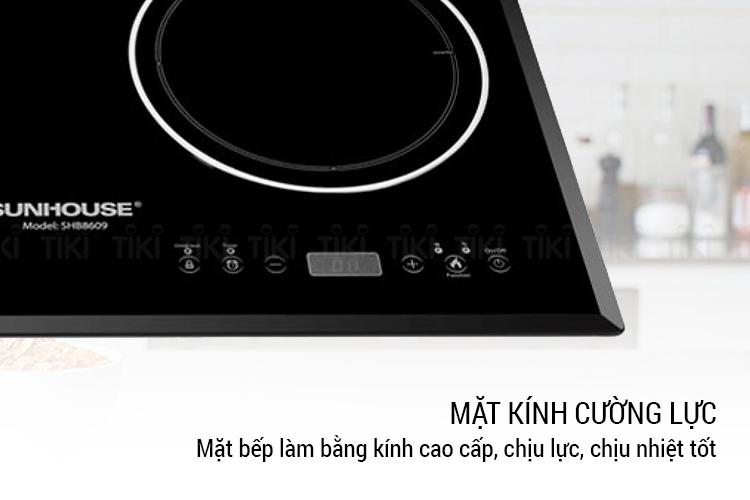  Bếp Đôi Điện Từ Hồng Ngoại Sunhouse SHB8609 (Tổng công suất 3600W) - Hàng chính hãng