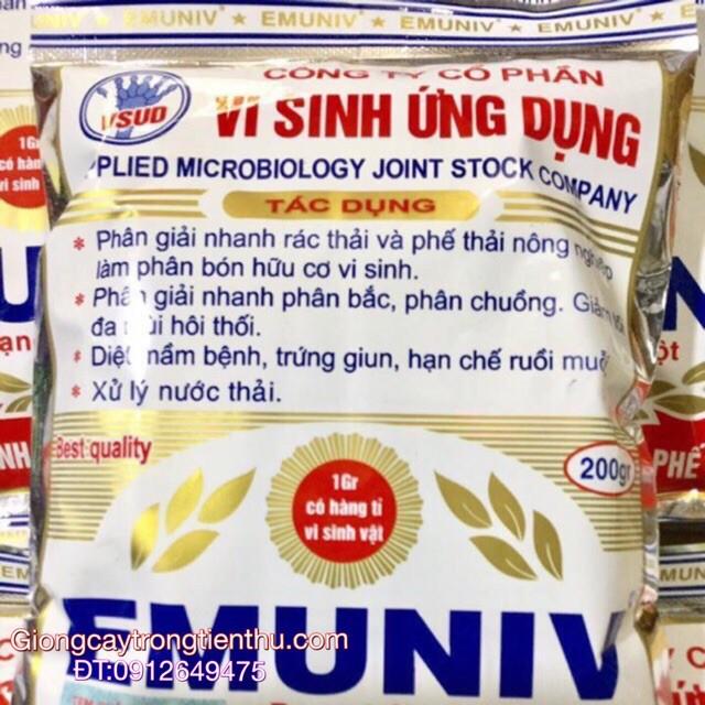 COMBO-10 GÓI CHẾ PHẨM VI SINH XỬ LÝ PHẾ THẢI HỮU CƠ EMUNIV
