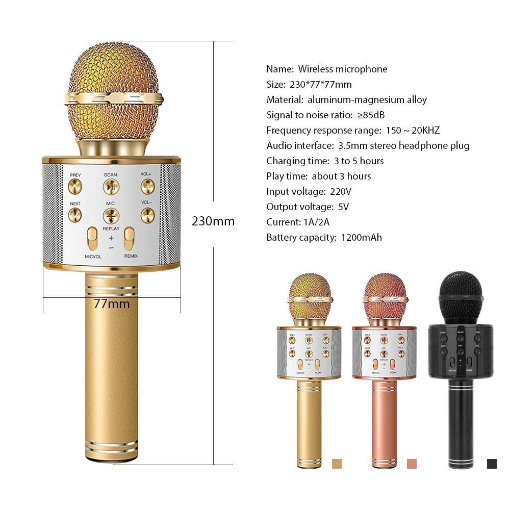 Micro Bluetooth Không Dây Hát Karaoke