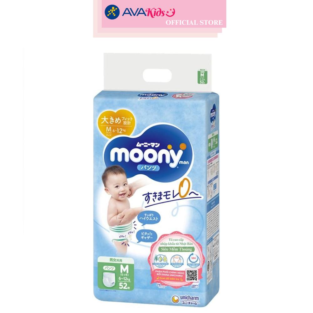 Tã quần Moony size M 52 miếng (6 - 12 kg)