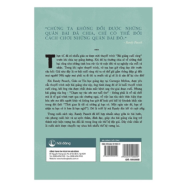 Sách - Bài Giảng Cuối Cùng (Randy Pausch)