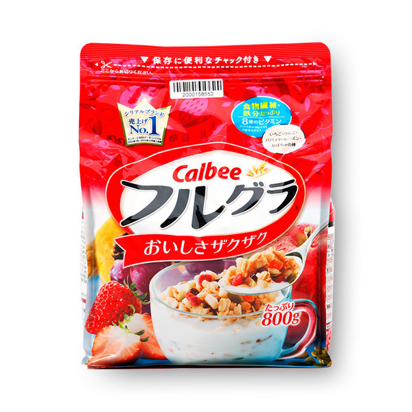 Thùng 6 gói ngũ cốc hoa quả Calbee Nhật Bản