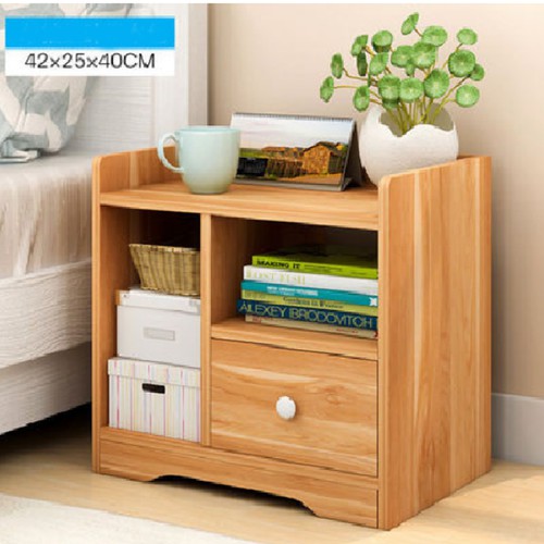 Kệ tủ để đầu giường có ngăn kéo kt 42x26x41cm, kệ gỗ mini trang trí để sách vở đặt ở phòng ngủ khách | TP050