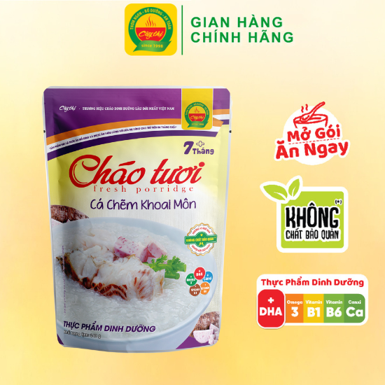 Cháo Tươi Cá Chẽm Khoai Môn Cây Thị Mở Gói Ăn Ngay 240G