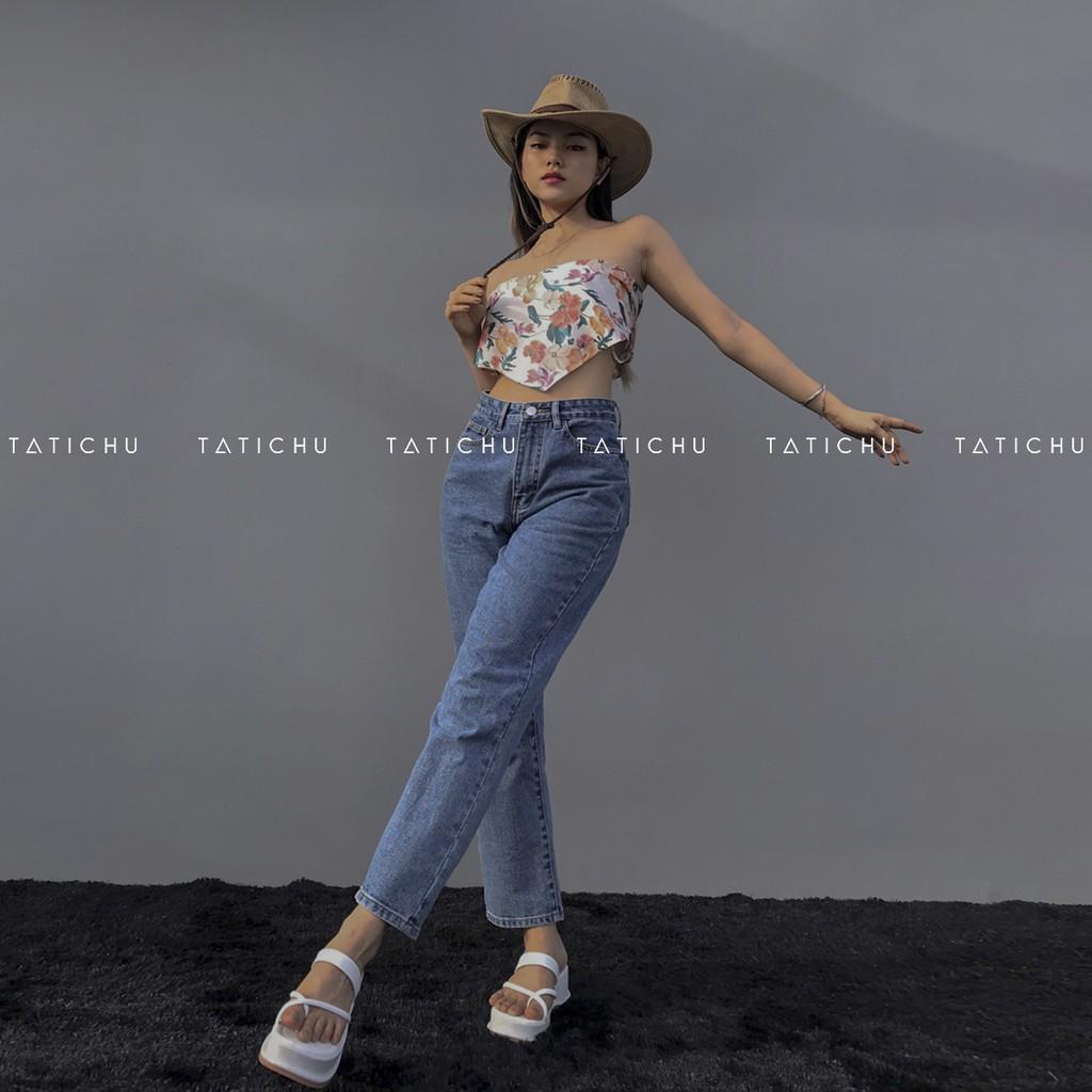 TATICHU - Quần Jean suông lưng cao - Straight jeans