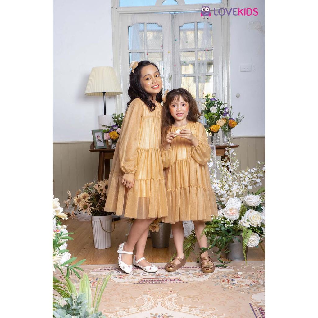 Váy công chúa babydoll kim tuyến GMG20DR029/ LKG20DR029 - Lovekids