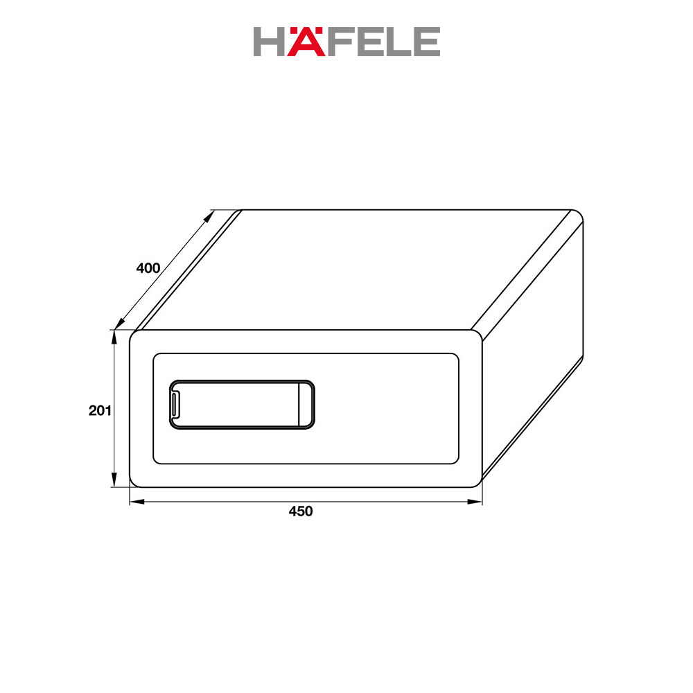 Két sắt mini Hafele mã số cảm ứng SB700/ 836.28.380 - 836.28.380 (Hàng chính hãng)