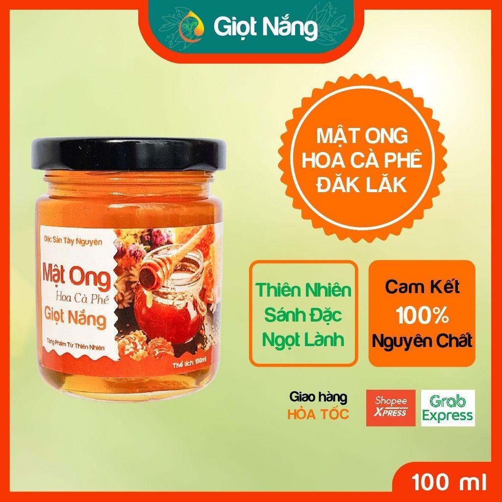 Mật ong hoa cà phê Đăk Lăk cao cấp, nguyên chất bổ dưỡng tốt cho sức khỏe thể tích 100ml từ NÔNG SẢN GIỌT NẮNG