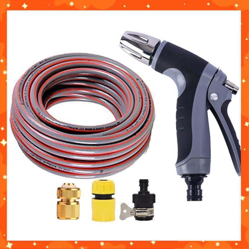 Bộ dây và vòi xịt rửa xe tưới cây tăng áp 7-10M 206817