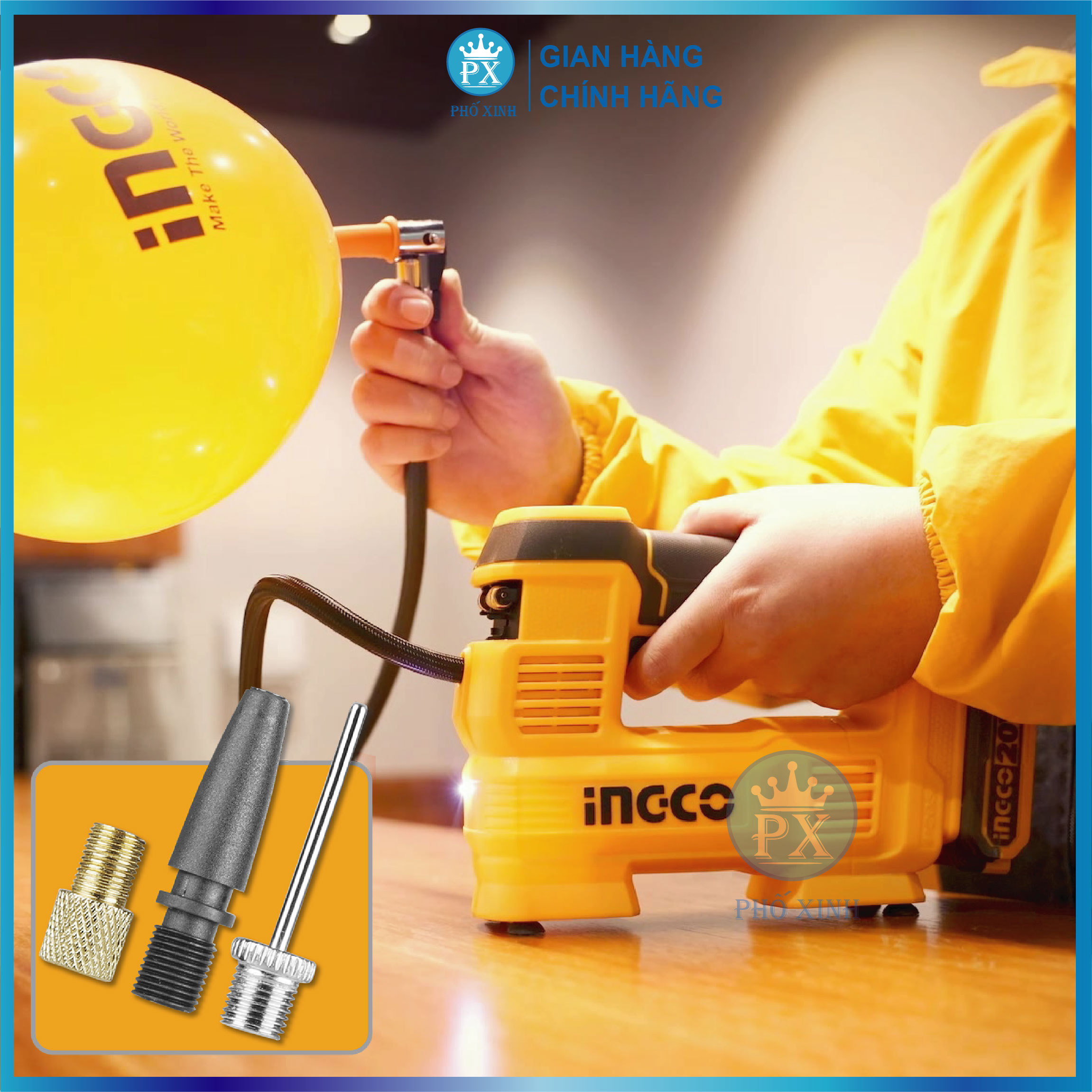Máy bơm hơi pin 20V CACLI2012 chưa bao gồm pin và sạc