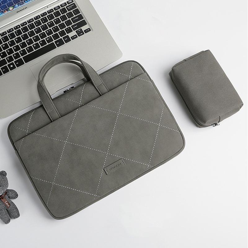 Chống Thấm Nước Túi Xách Đeo Vai Nữ 2020 Mờ PU Túi Xách 13.3 15 15.6 16 14 11 12 Túi Đựng Laptop Dành Cho macBook Huawei Mi HP Lenovo
