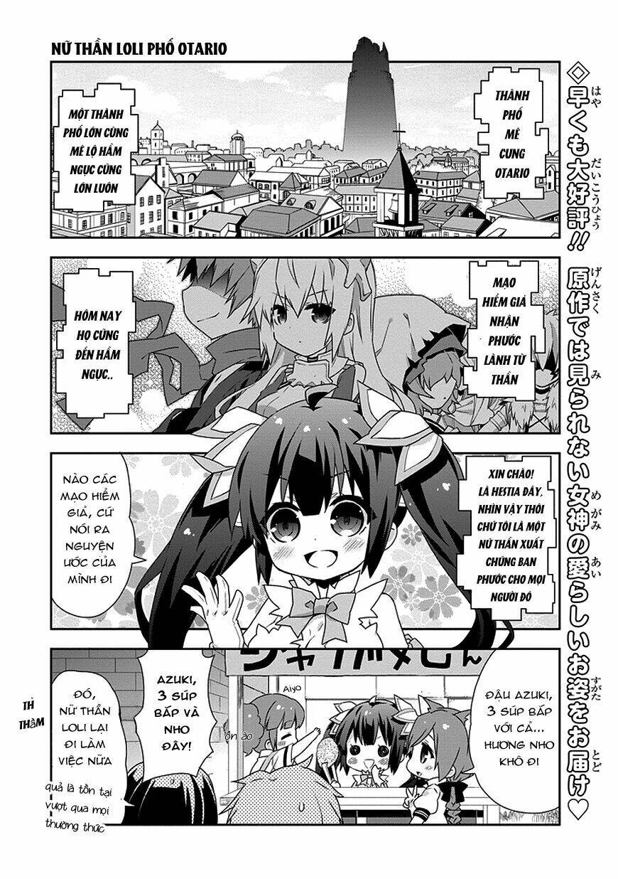 dungeon ni deai o motomeru no wa machigatte iru darou ka 4koma - days of goddess chapter 2 4