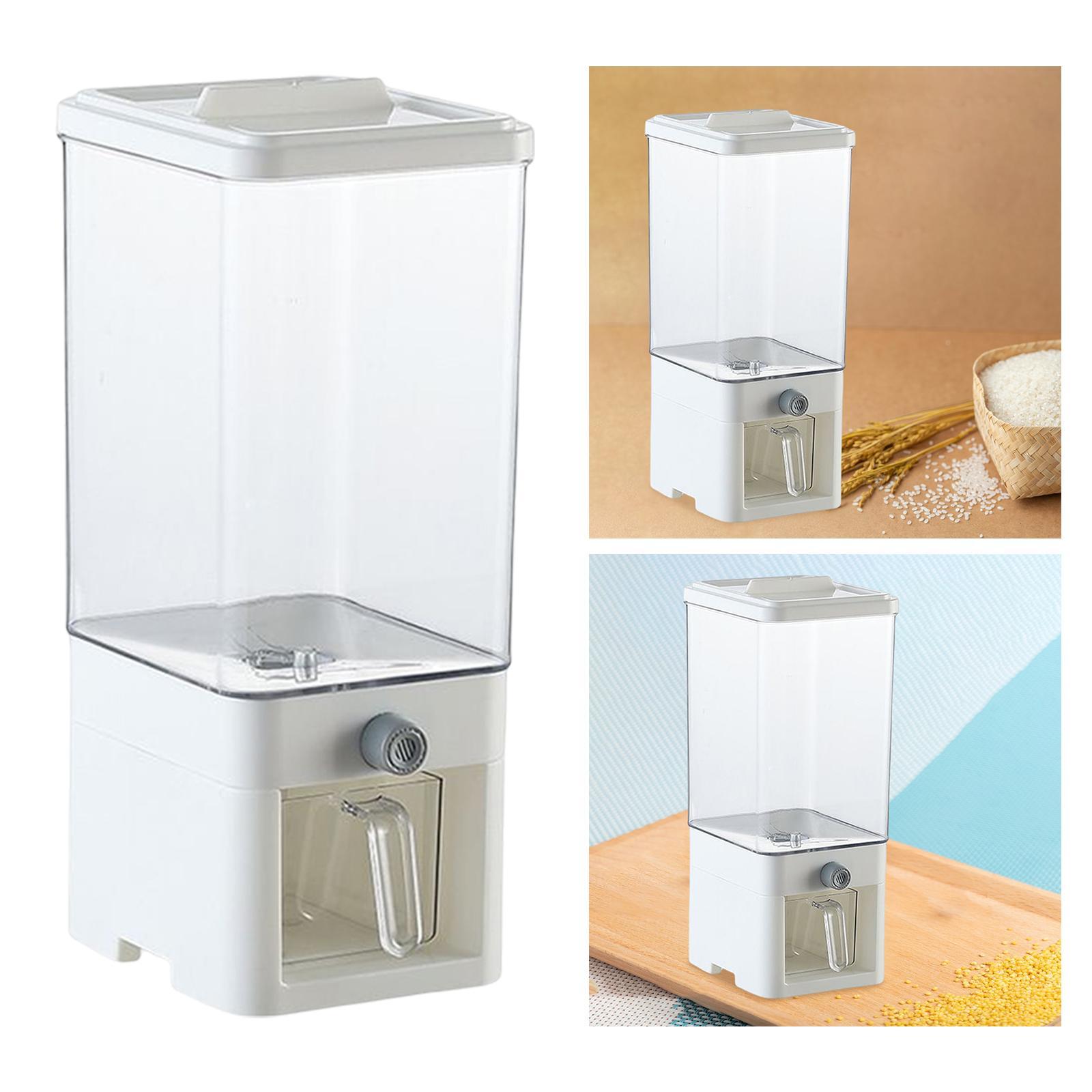 Rice Dispenser Food Dispenser Cereal Dispenser Bucket for Countertop Pantry