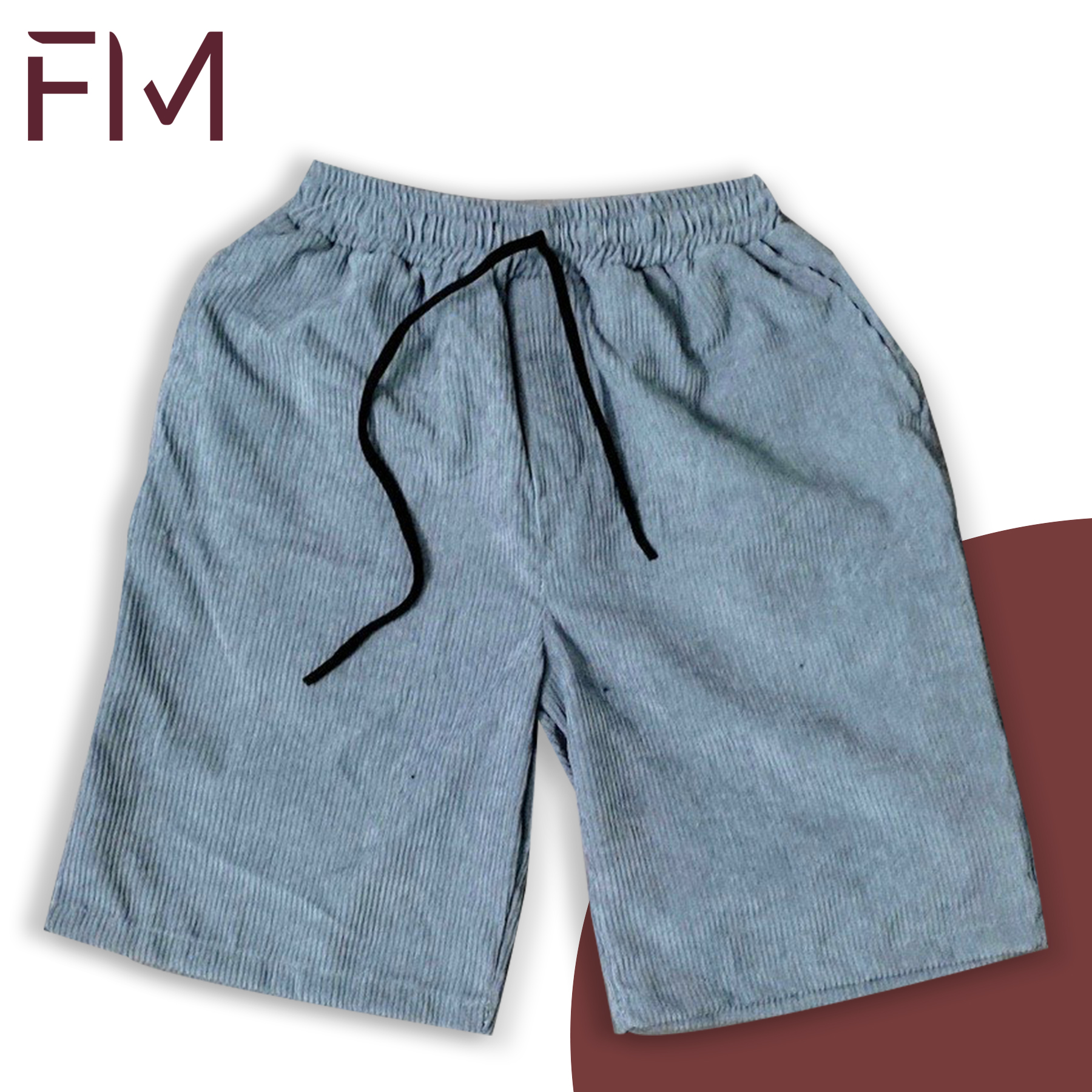Quần Short nam nhung tăm, quần đùi nam style Hàn Quốc- FORMEN SHOP- FMTP013