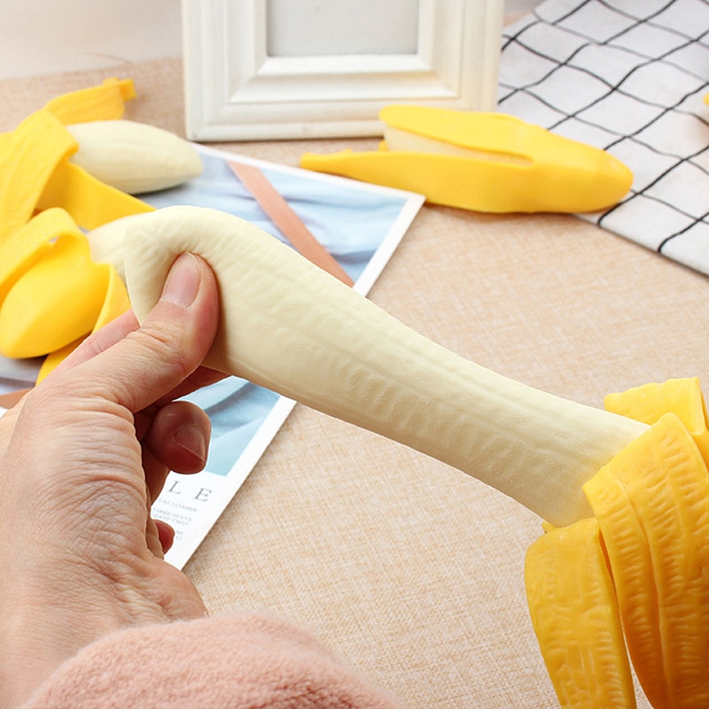 QUẢ CHUỐI CAO SU LỘT VỎ GIẢM STRESS | BANANA STRESS TOY | ĐỒ CHƠI TÁY MÁY GIẢM STRESS | QUÀ TẶNG ĐỒNG NGHIỆP