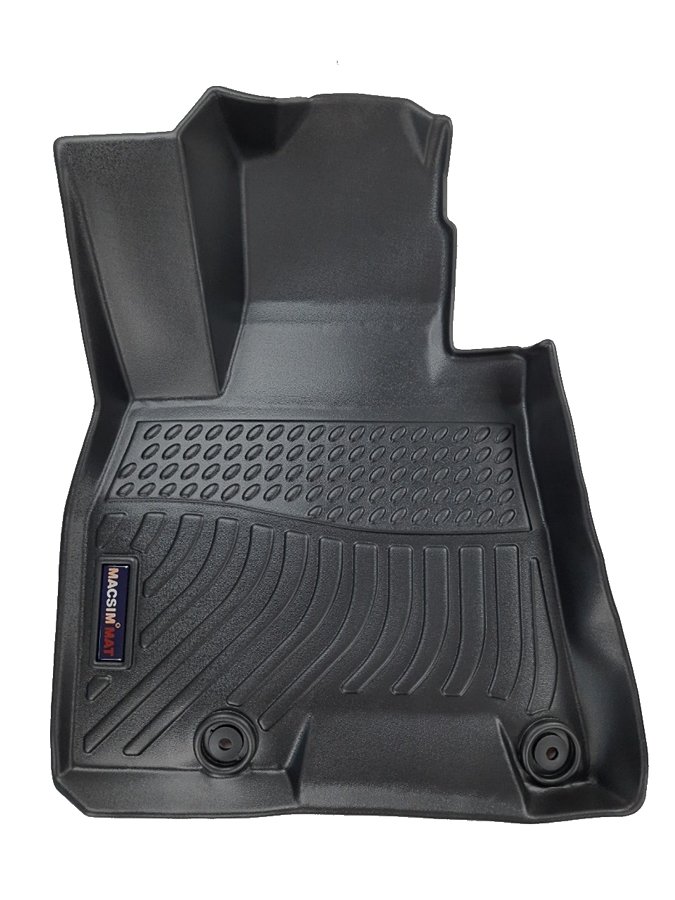 Thảm lót sàn xe ô tô Hyundai Genesis G80 Nhãn hiệu Macsim chất liệu nhựa TPE cao cấp màu đen