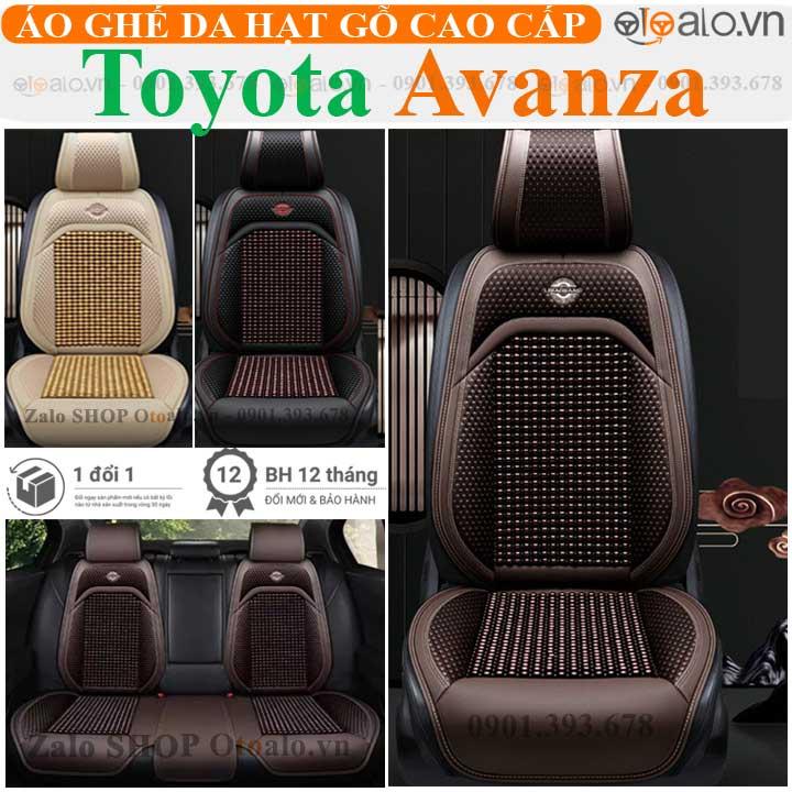 Áo trùm lót bọc ghế da xe ô tô Toyota Avanza da hạt gỗ tự nhiên CAO CẤP