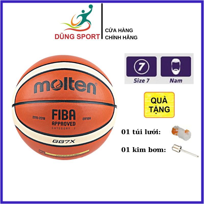 Bóng Rổ Molten FIBA GG7X size 7 Da PU Cao Cấp