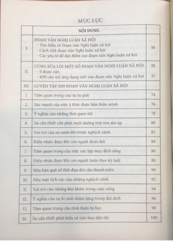 Sách - Viết Đoạn Văn Nghị Luận Xã Hội Không Khó