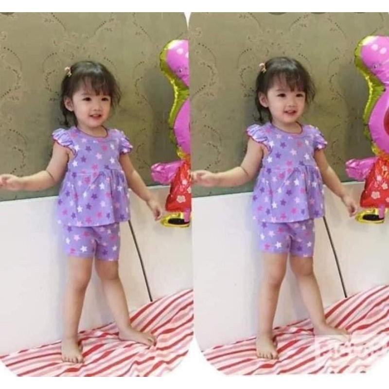 Sét 5 bộ babydol mặc hè cho bé gái 6-16kg